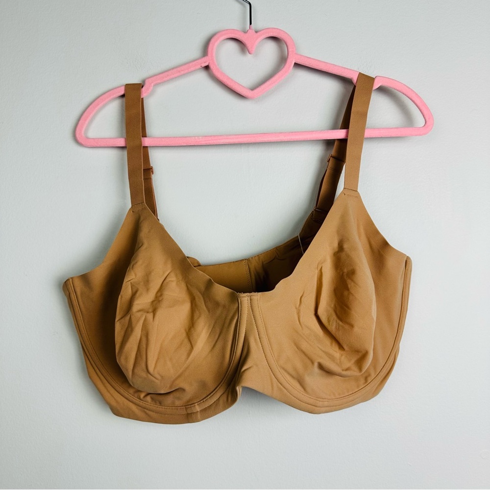 SKIMS NWT Ochre Fits Everybody Unlined Demi Bra Size 44 DDD